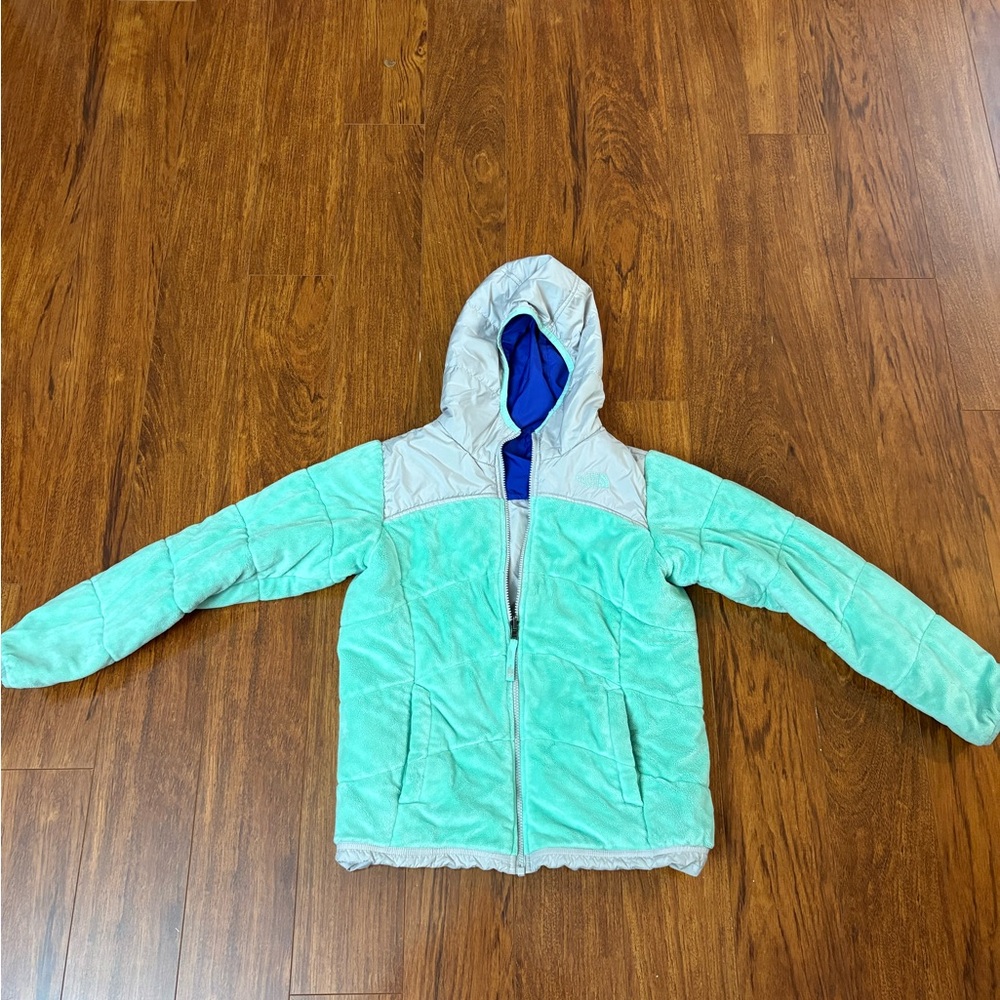 The North Face Mint Green Fleece Jacket - Picture 2 of 3